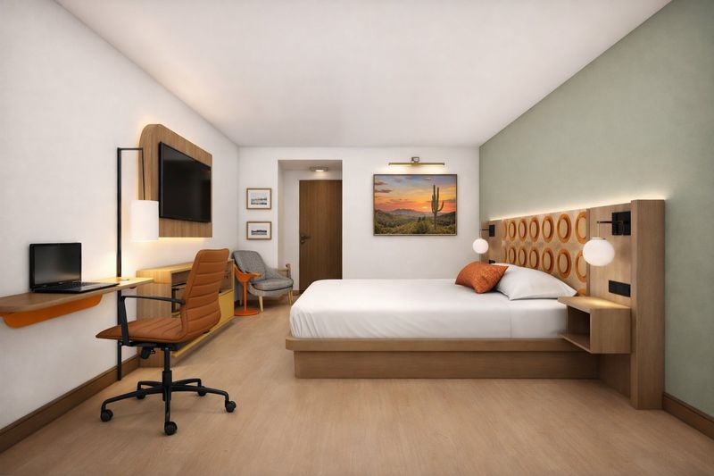 Signature guest room with king bed and desk